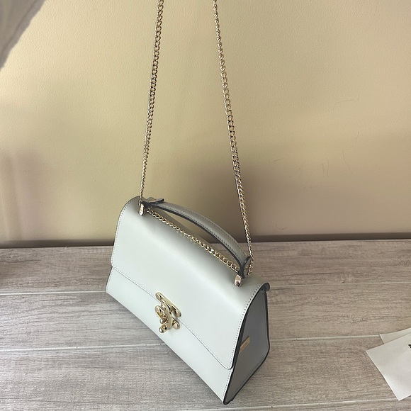 Designer RON WHITE top handle Shoulder Bag - Picture 9 of 14